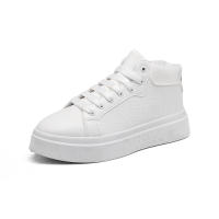 Zapatos Casuales Para Hombre Blanco Con Plataforma Alta Calidad Tenis De Exterior Deportivos De Tenis Talla Verdadera Para Adultos Material Superior PU Suela De PVC Transpirable Y Massajeador - details 2