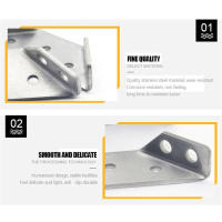 Universal Juego De 4 Soportes De Esquina Triangulares Para Muebles Conector De Ángulo Para Cama Gabinete Cajón Y Silla Herramienta De Fijación Para Muebles - details 4