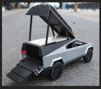 Modelo De Coche De Aleación Tesla Cybertruck 1:24 Con Sonido Y Luz Vehículo De Juguete Para Niños Coleccionable Regalo De Cumpleaños - details 17