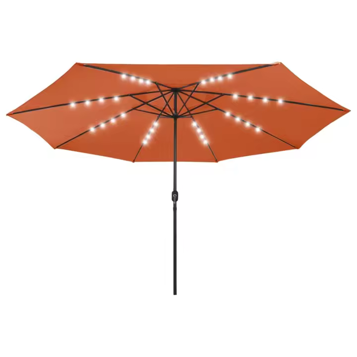Sombrilla de Jardín con terracota LED Luces 400 cm - 1
