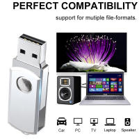 USB2.0 Llavero De Memoria 128GB Rotativo 64GB 32GB OTG Para Teléfono Regalo Creativo 16GB Llavero De Flash Drive De 2.0 - details 0