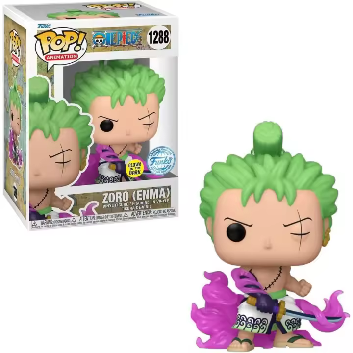 Funko Pop One Piece Zoro con Enma Glow Edición Especial 1288 - Figura de Colección - 1
