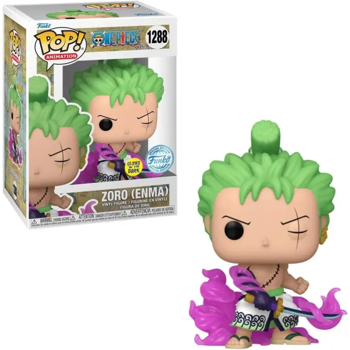 Funko Pop One Piece Zoro con Enma Glow Edición Especial 1288 - Figura de Colección - 1