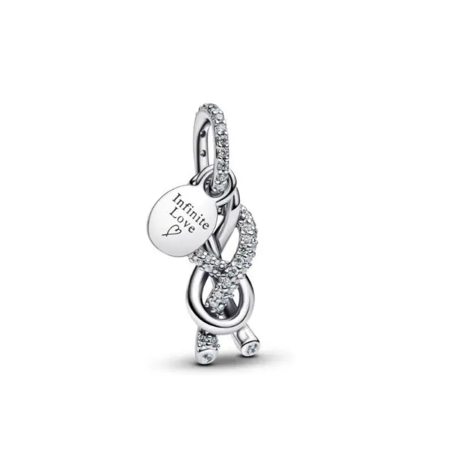 Pandora Charm Moments 793780 C01 Desdesnudo sin fin, Comes con el embalaje de Caja De Regno original. - 1