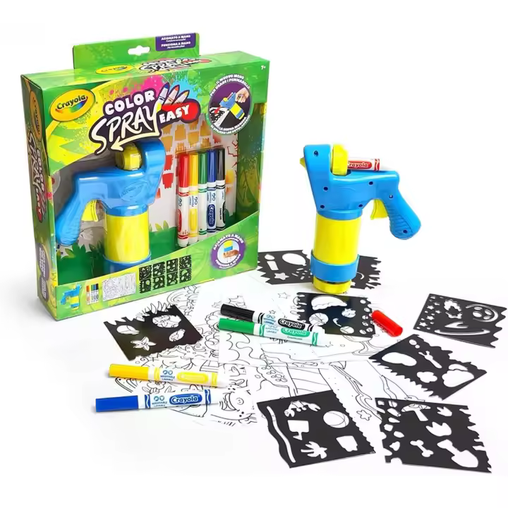 Mini Super Color Spray CRAYOLA 25-7494 Juego Creativo Aerógrafo Manual, Actividad Creativa y Regalo para Niños - 1