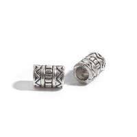 Tubos De Plata Tibetana 5-12mm 50/100pcs Hileras De Metal Para Encantos DIY Suministros De Joyería Hechos De Aleación De Zinc - details 5