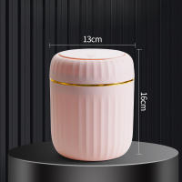 Mini Papelera De Escritorio Con Tapa Organizador De Basura Botella De Agua Ecológica Hecha De Plástico Duradero Para Dormitorio Y Oficina - details 7