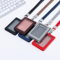 Porta Llaveros De Cuero Genuino Con Clip De Cinturón Y Correa Para Identificación Porta Tarjetas Y Nombre Para Hombres Y Mujeres - details 0