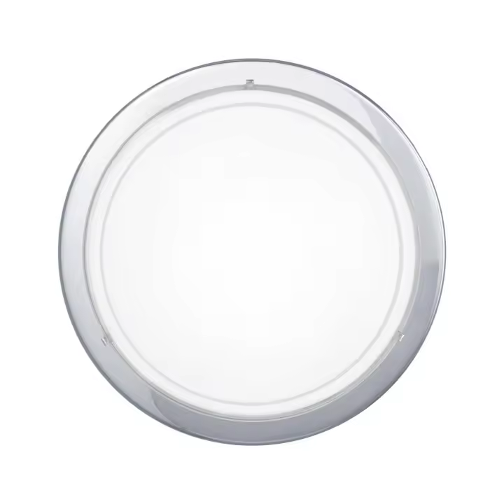 Eglo Plafón cristal redondo blanco Ø 29 cm - Planet1 - 1