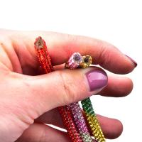 Aplicación De Cristal De Vidrio Con Diamantes Para Vestido De Boda Ropa Zapatos Bolsos Decoración De Cuerda De Tubo Colorido Para DIY - details 4