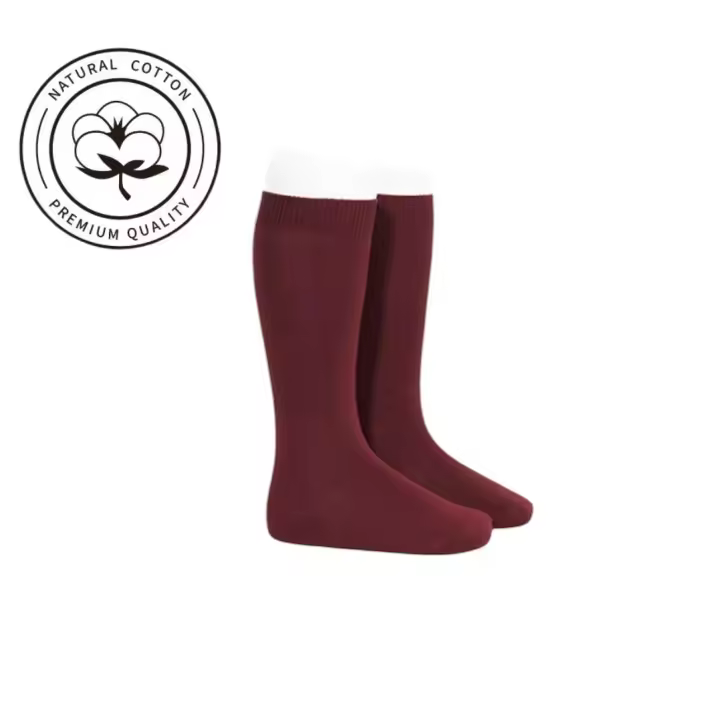 HOGARISIMO PACK 2 PAR. de Calcetines Escolar Algodón  ,calcetines de uniforme de colegio hasta la rodilla de algodon de varios colores , Calcetines Escolares de Algodón – Comodidad y Durabilidad para el Día a Día - 1