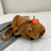 Mochila De Peluche Capybara Kawaii Moda Muñeco De Peluche Bolsa Infantil Mochila De Hombro Mini Bolsa Para Regalos Para Novia - details 3