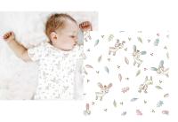 Set 2 Bodies Bebé Manga Larga Petit Alo | 100% Algodón | Blanco con Original Estampado de Ciervos - details 4