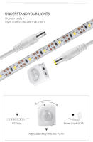 Tiras LED DC12V 1-5M Con Sensor De Movimiento Infrarrojo IP65 Impermeable Luz Nocturna Para Automóvil Escaleras Armario Cocina - details 4