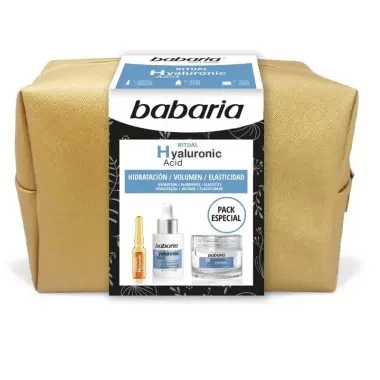 Pack especial Babaria neceser dorado, ritual Hyaluronic ( ampolla+serum +crema) - 1