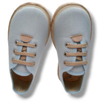 Vulpeques Zapatilla Lino 1000-PS Niño CELESTE Zapatillas calzado niños Summer ROYALE CORDONETS - details 4
