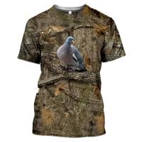 Camiseta De Verano Para Hombre Casual Camuflaje 3D Con Animal Salvaje Quick-Drying Camiseta Corta De Cuello Redondo Para Exterior - details 4