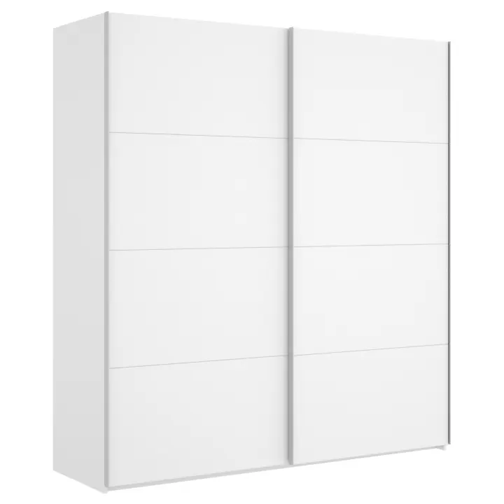 Armario 2 Puertas Correderas Slide B. Brillo 180 cm - Armario Amplio Corredera 204x180x65 cm Armario para dormitorio - Fabricado en España - Melamina Alta calidad - Somnia Descanso - 1