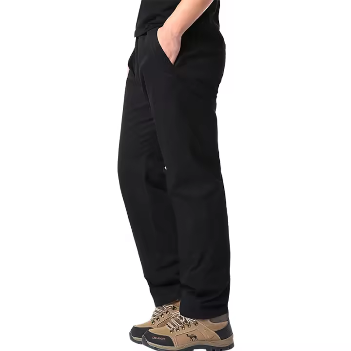 Pantalones Casuales Para Hombre Verano Algodón Estilo Delgado Cintura Elástica Deportes Al Aire Libre Trabajo Pantalones Solids - 1
