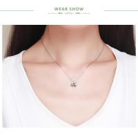 WOSTU 925 Plata Esterlina A-Z 26 Letras Brillantes Con Bolas De Joyería Para Pulsera De Encanto Original Collar De Pulsera Para Mujeres - details 14