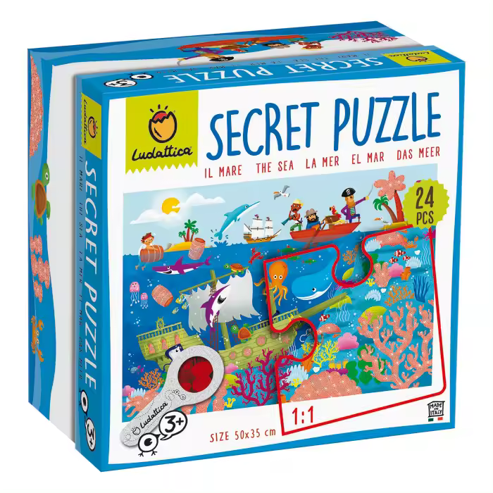 LUDATTICA PUZLE SECRETO DEL MAR 24 PIEZAS SECRET PUZZLE - 1