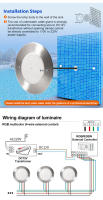 Luz Submarina LED Inteligente Tuya IP68 Acero Inoxidable RGB Ultra Delgada Para Piscina 6W 12W 18W 35W Iluminación Para Baño Y Piscina - details 11