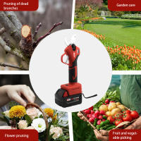 Tijeras Eléctricas De Podar Sin Cable Milwaukee 18V Motor Brushless Pantalla LED Herramienta De Jardín Para Frutas Y Bonsái - details 0