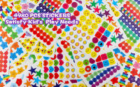 Pegatinas De Recompensa Coloridas Para Niños Y Estudiantes 30/60 Hojas Estrella Corazón Punto Chart De Comportamiento Scrapbook Suministros Para Profesores Y Padres - details 7