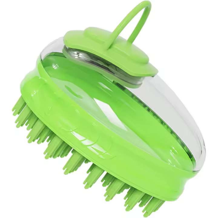 Verde Perro Cepillo para Mediano Grande Baño Peine - 1