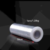 Film Elástica Transparente para Embalaje – Pack de 3 Rollos (50 cm x 1,20 kg) | Envoltura Estirable para Mudanzas, Protección de Superficies y Almacenamiento - details 2