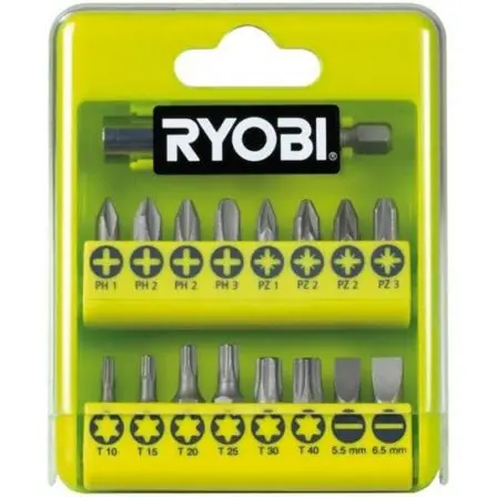 Estuche de 21 Puntas para Atornillar Ryobi RAK17SD - 1