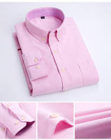 Camisa De Manga Larga Para Hombre Estilo Clásico Y Elegante De Textil Oxford Con Patrón Cuadriculado Moda Slim Social Para Negocios Y Ocio - details 20