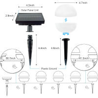 Guirnalda Luminosa Solar 5 Bombillas  de Globo LED Blanco Cálido - Larga duración -  - details 4