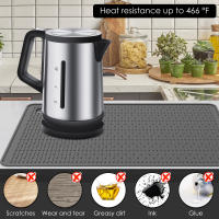 Alfombrilla De Secado De Platos De Silicona Resistente Al Calor Para Encimera De Cocina Frigorífico O Protector De Placa De Cocina Moderno Ecológico - details 2