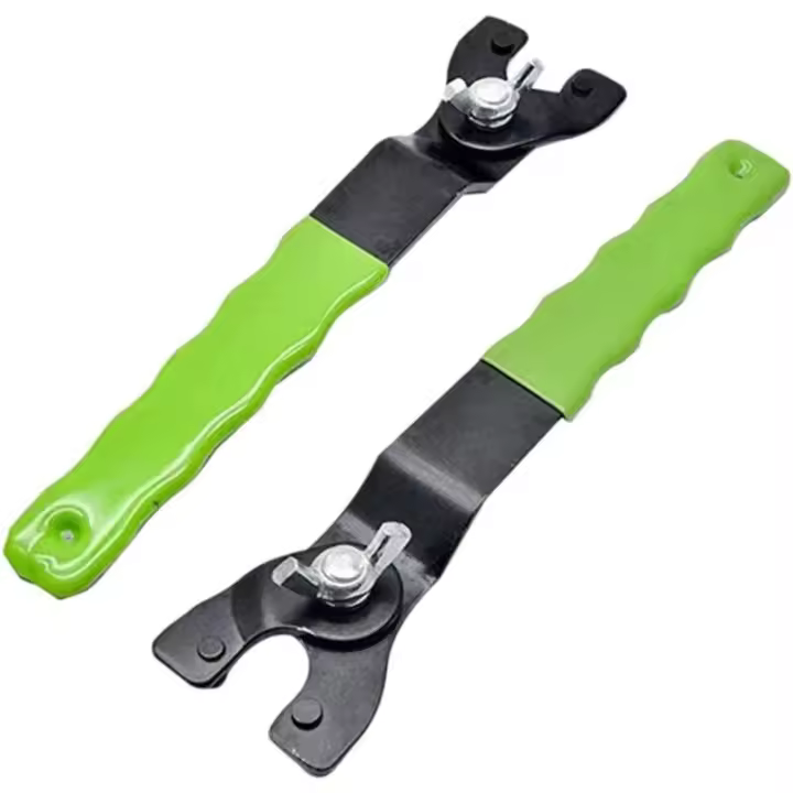2 Pièces Clé à Molette Broche de Meuleuse, Clé à Broche Réglable d'Angle, Clé à Molette pour Meuleuse d'Angle, Poignée en Plasti - 1
