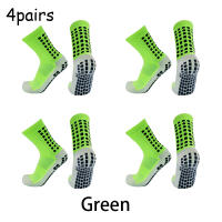 4 Pares De Medias De Fútbol Antideslizantes Para Hombres Y Mujeres Deportivas Al Aire Libre Con Agarre Poliéster Altura De Pierna Alcanzada - details 4