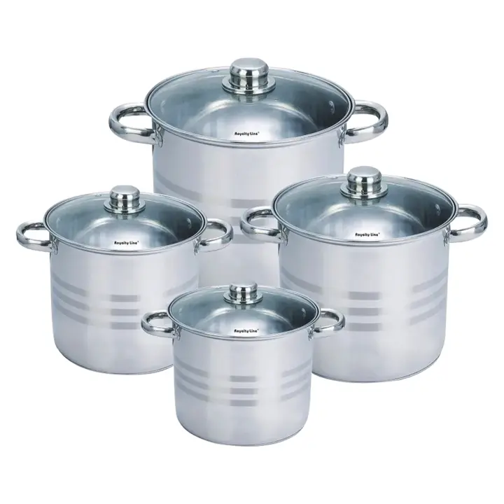 Batería de cocina 12 piezas de acero inoxidable Royalty Line RL-1231 - 1