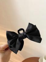 Pinza De Pelo De Seda Rosa Para Mujer Princesa Fugitiva Con Lazo De Corazón Accesorio De Cabello Dulce Y Encantador Para Mujer - details 7