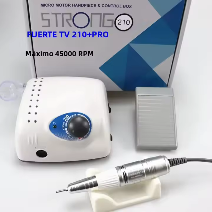 Taladro De Uñas Eléctrico 65W 45000 RPM Máquina De Corte Para Manicura Y Pintura De Uñas Con Accesorios De Archivo Y Pulido - 1