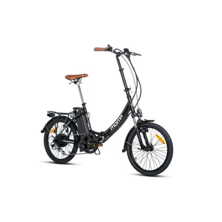 Moma Bikes Bicicleta Electrica, Plegable, Urbana EBIKE-20 .2", Aluminio. SHIMANO 7v Bat. Ion Litio 36V 16Ah - 1
