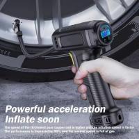 Bomba de Aire Portátil  120W Inalámbrica/Cableada Inflador de Neumáticos Digital para Coche Bicicleta Bolas Tipo de Enchufe: PUMPS - details 9