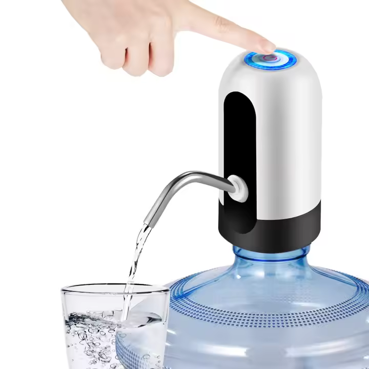 Dispensador De Agua Automático Sin Cable Recargable USB Botella De Agua Eléctrica Para Oficina Y Escuela Color Plástico - 1