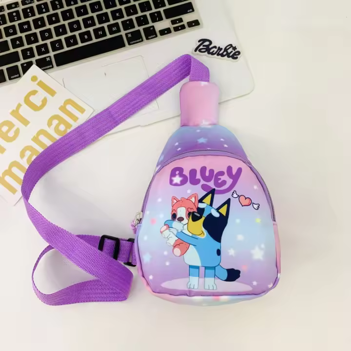 Bolso De Pecho Para Niños Disney Stitch Bolso Cruzado De Moda Con Cierre De Cremallera Bolso De Almacenamiento Creativo Para Monedas Regalo Para Niños - 1