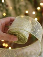 Cinta De Seda Para Decoración De Navidad Cinta De Poliéster Para Empaquetar Regalos Crear Ambiente Festivo 200cmx5.8cm Con Lazo Incluido - details 3