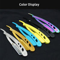 Cuchillo De Afeitar Plegable Para Hombres Herramientas De Barbero Antigua Y Negra Sin Cuchilla Uso Para Cuerpo Cara Y Axilas - details 1