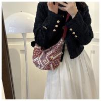 Bolso De Hombro Grande Para Mujer En Lona Estilo Nacional Bolsa De Mano Universitaria Bolsa De Mancuerna Bolsa De Underarm - details 5