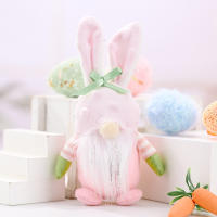 Muñeco De Pascua Sin Cara Gnome Conejo Hecho a Mano Decoración Reutilizable Para El Hogar Obsequio Para Niños Adornos Colgantes De Primavera - details 2