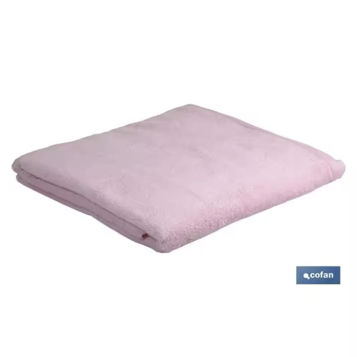 Toalla tocador rosa claro gr580/m2 gama flor 30x50 - 1