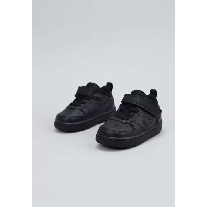 Nike COURT BOROUGH LOW 2TDV Deportivas Planas Bebé - niño (hasta la talla 30) Negro - 1
