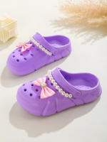 Zapatillas De Hadas Para Niñas Clogs Transpirables Con Accesorios De Lazo Zapatos De Jardín Antideslizantes Para La Playa Zapatillas De Verano Para Niñas - details 13